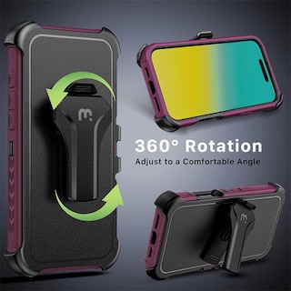 Foto 7 | . Funda Mybat Maverick Magsafe Clip Para Iphone 16 Pro Max - Ciruelo Con Mica