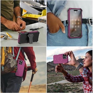 Foto 8 | . Funda Mybat Maverick Magsafe Clip Para Iphone 16 Pro Max - Ciruelo Con Mica