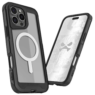 Foto 1 | Funda Ghostek Atomic para iPhone 16 Pro Max Aluminio Negra Transp Magsafe