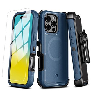 Foto 1 | . Funda Mybat Maverick Magsafe Clip Para Iphone 16 Pro - Azul Con Mica