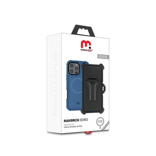 Foto 2 | . Funda Mybat Maverick Magsafe Clip Para Iphone 16 Pro - Azul Con Mica