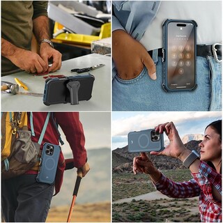 Foto 8 | . Funda Mybat Maverick Magsafe Clip Para Iphone 16 Pro - Azul Con Mica