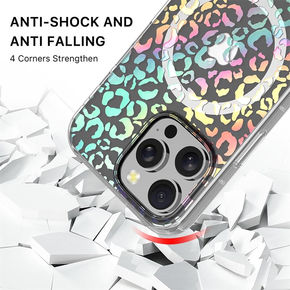 Foto 4 pulgar | . Funda Mybat Mood Con Magsafe Para Iphone 16 Pro - Holog Leopardo