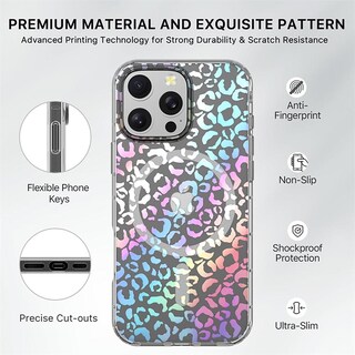 Foto 5 | . Funda Mybat Mood Con Magsafe Para Iphone 16 Pro - Holog Leopardo