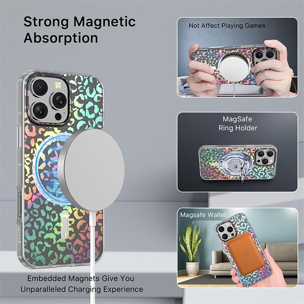 Foto 7 pulgar | . Funda Mybat Mood Con Magsafe Para Iphone 16 Pro - Holog Leopardo