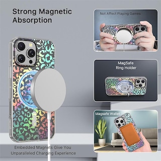 Foto 6 | . Funda Mybat Mood Con Magsafe Para Iphone 16 Pro - Holog Leopardo