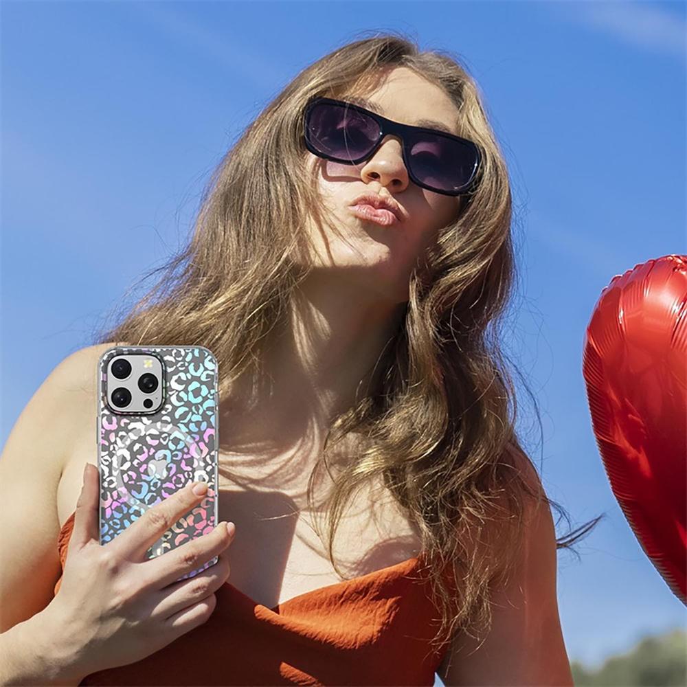 Foto 8 pulgar | . Funda Mybat Mood Con Magsafe Para Iphone 16 Pro - Holog Leopardo