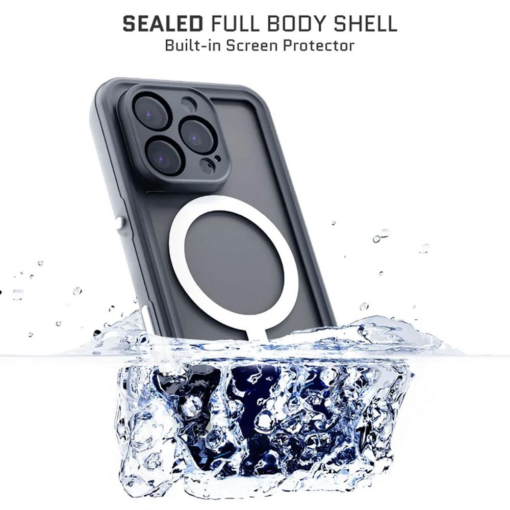 Foto 5 pulgar | . Funda Ghostek Nautical Para Iphone 16 Pro Max Negra Mag Contra Agua