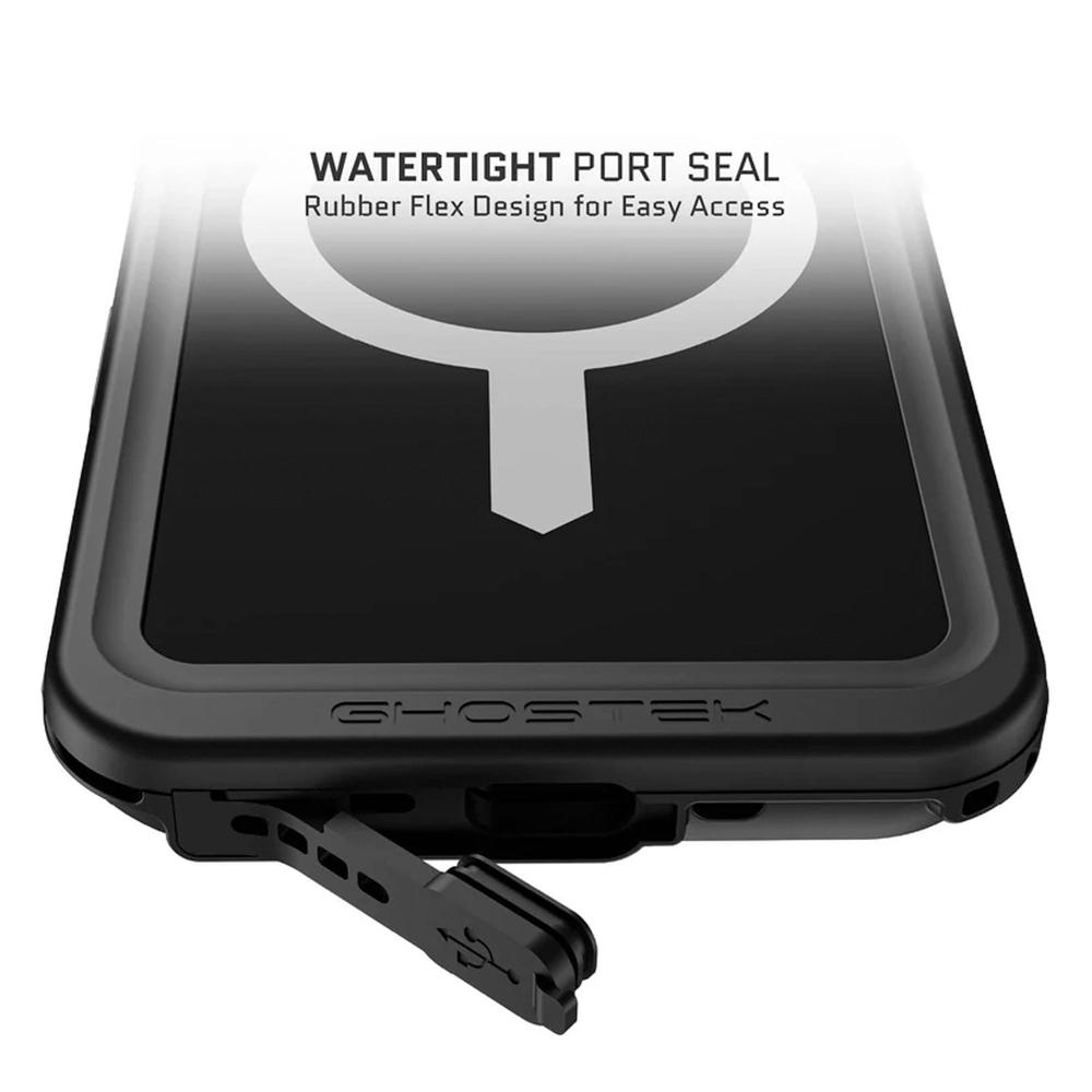 Foto 8 pulgar | . Funda Ghostek Nautical Para Iphone 16 Pro Max Negra Mag Contra Agua