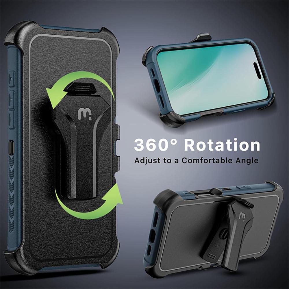 Foto 8 pulgar | . Funda Mybat Maverick Magsafe Clip Para Iphone 16 Plus - Azul Con Mica