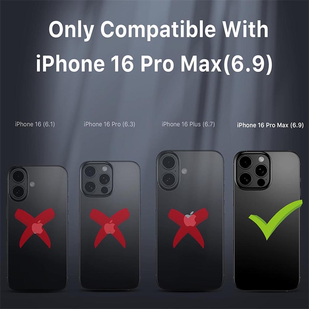 Foto 4 pulgar | . Funda Mybat Maverick Magsafe Clip Para Iphone 16 Pro Max - Azul Con Mica
