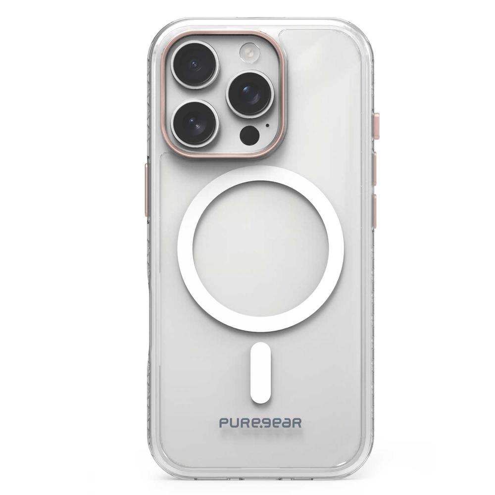 Foto 2 pulgar | . Funda Puregear Slimshell Plus Mag Para Iphone 16 Pro Transp Rosa Compatible Con Magsafe