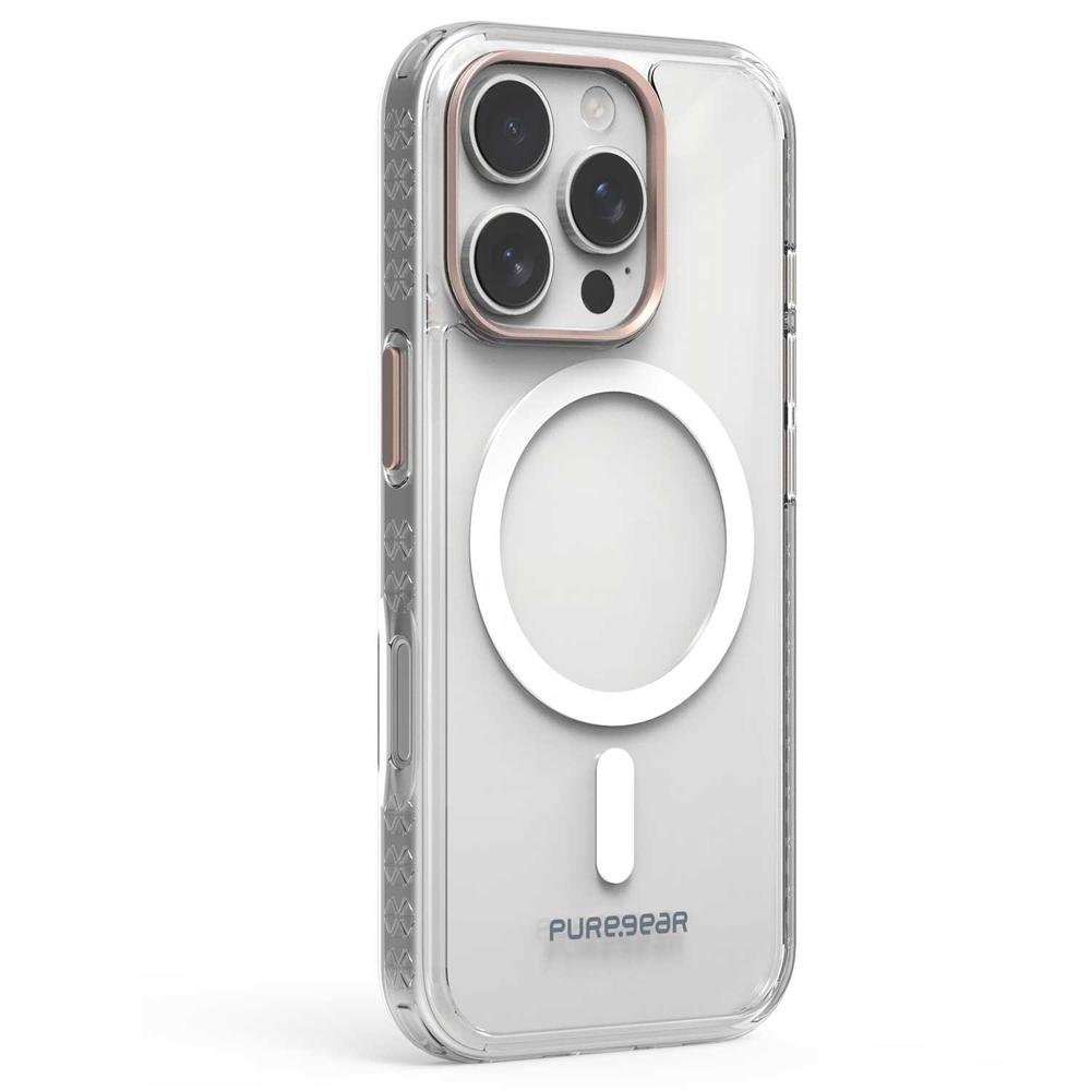 Foto 6 pulgar | . Funda Puregear Slimshell Plus Mag Para Iphone 16 Pro Transp Rosa Compatible Con Magsafe