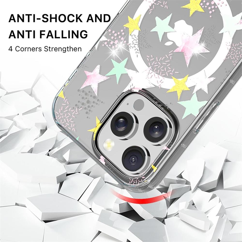 Foto 3 | . Funda Mybat Mood Con Magsafe Para Iphone 16 Pro - Estrellas