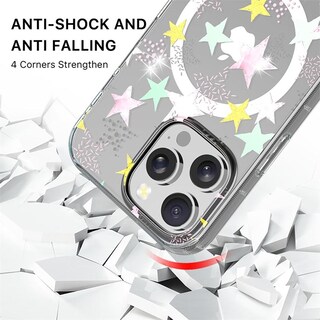 Foto 3 | . Funda Mybat Mood Con Magsafe Para Iphone 16 Pro - Estrellas