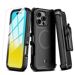 Foto 1 | . Funda Mybat Maverick Magsafe Clip Para Iphone 16 Pro - Negra Con Mica