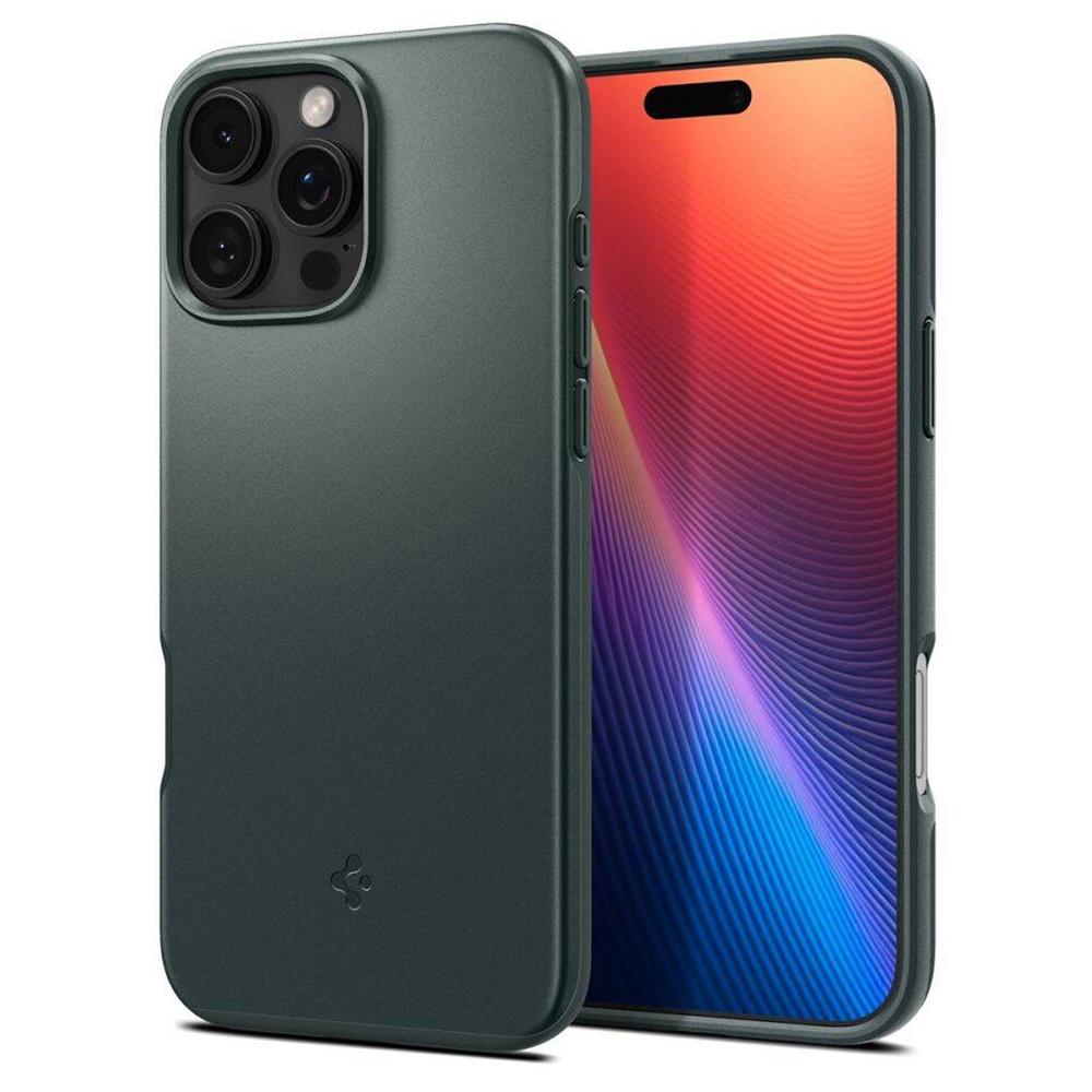 Foto 3 pulgar | . Funda Spigen Thin Fit Mag Para Iphone 16 Pro Verde