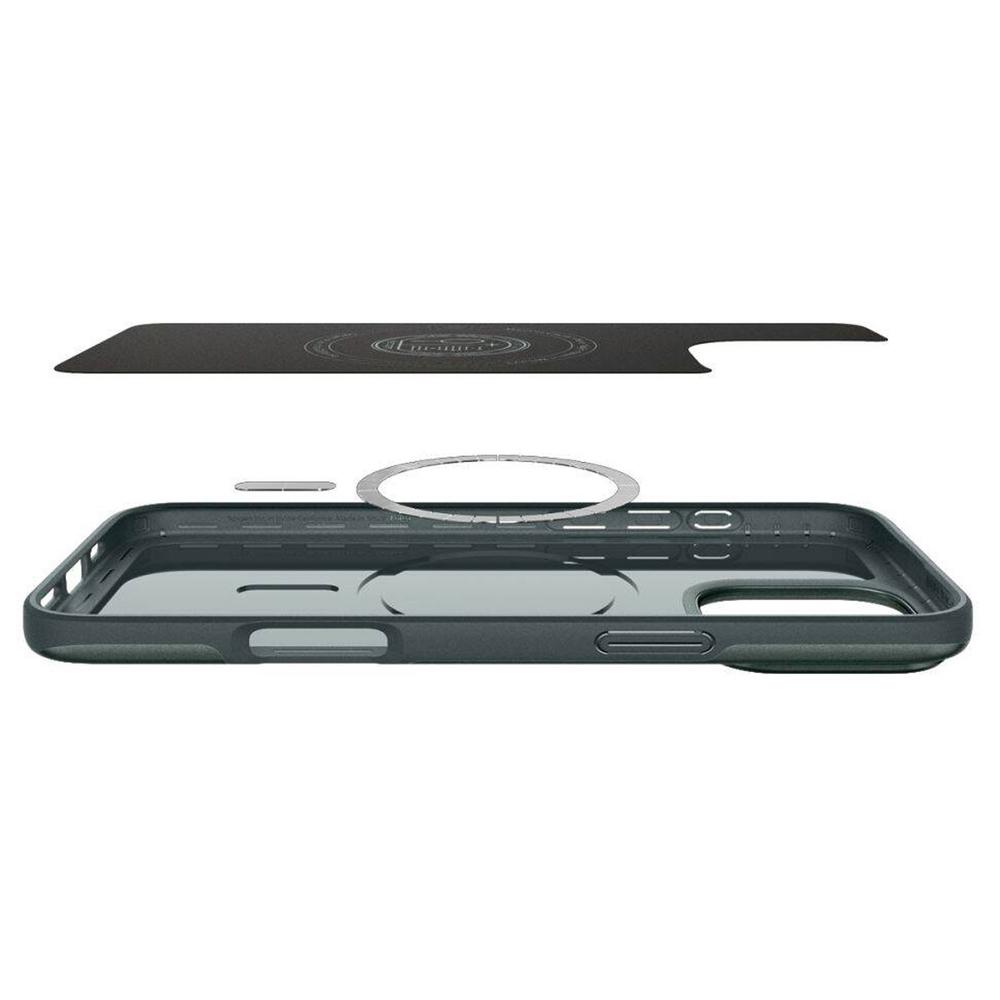 Foto 4 pulgar | . Funda Spigen Thin Fit Mag Para Iphone 16 Pro Verde