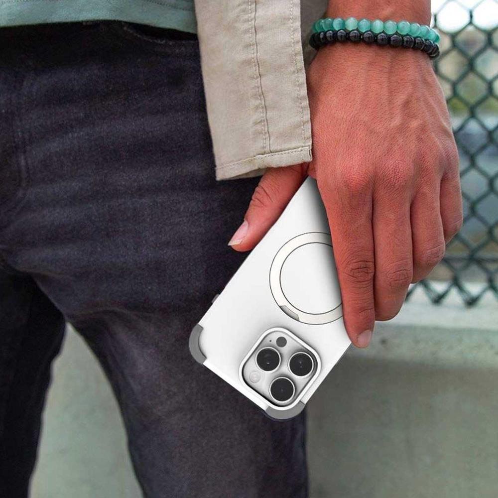 Foto 9 pulgar | . Funda Puregear Dualtek Kik Para Iphone 16 Pro Blanca Compatible Con Magsafe