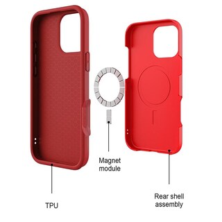 Foto 4 | Funda Mybat Fuse con Magsafe para iPhone 16 Pro Max Roja
