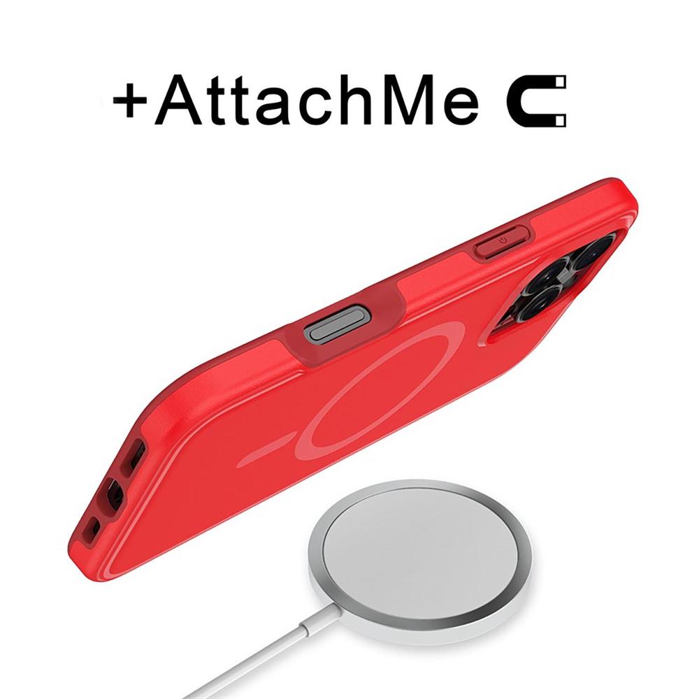 Foto 6 pulgar | Funda Mybat Fuse con Magsafe para iPhone 16 Pro Max Roja