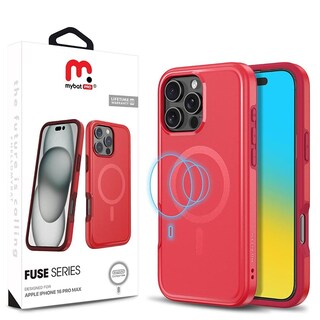 Foto 8 | Funda Mybat Fuse con Magsafe para iPhone 16 Pro Max Roja