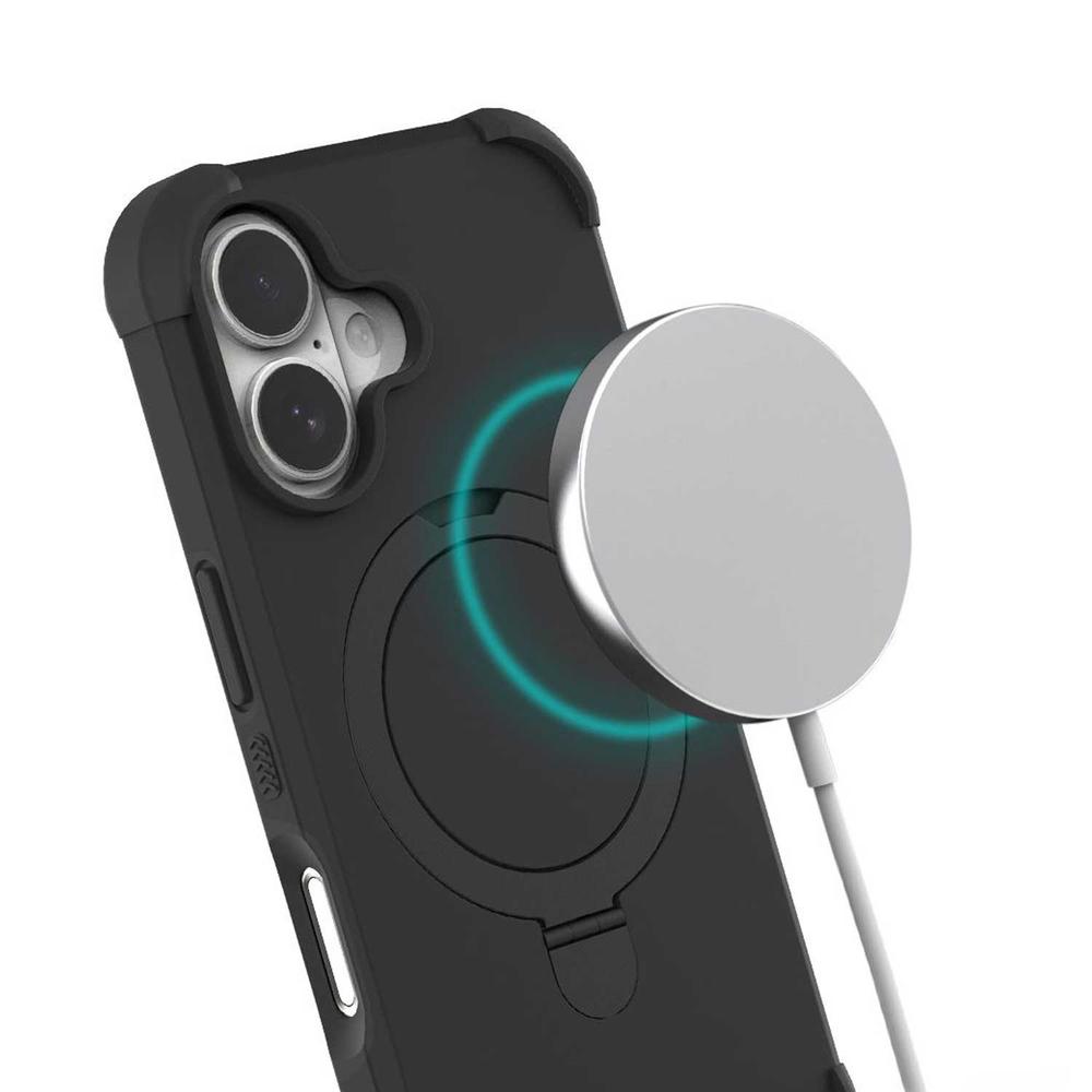 Foto 3 pulgar | . Funda Puregear Dualtek Kik Para Iphone 16 Plus Negra Compatible Con Magsafe