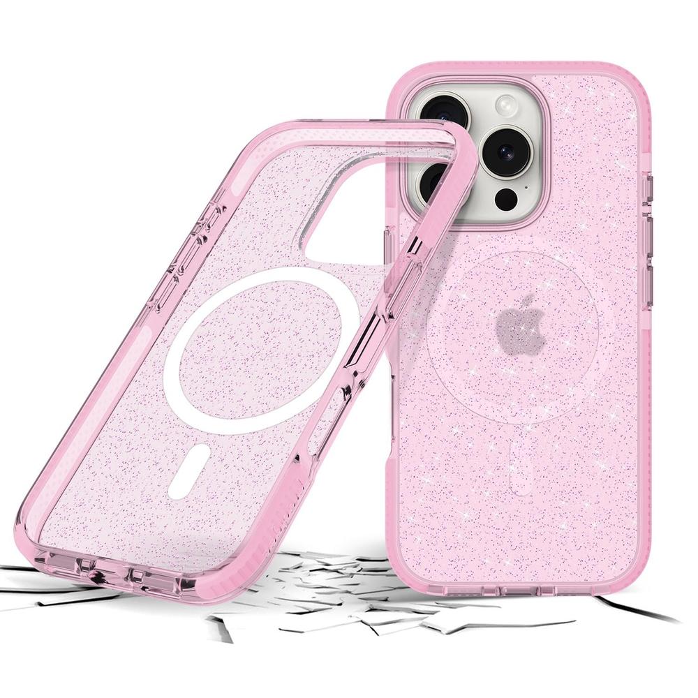Foto 3 pulgar | . Funda Prodigee Superstar Mag Para Iphone 16 Pro Max Rosa Brillos