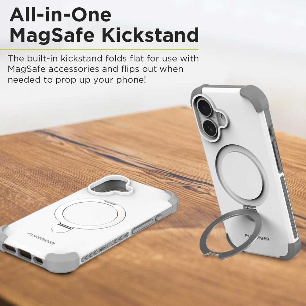 Foto 4 | . Funda Puregear Dualtek Kik Para Iphone 16 Blanca Compatible Con Magsafe