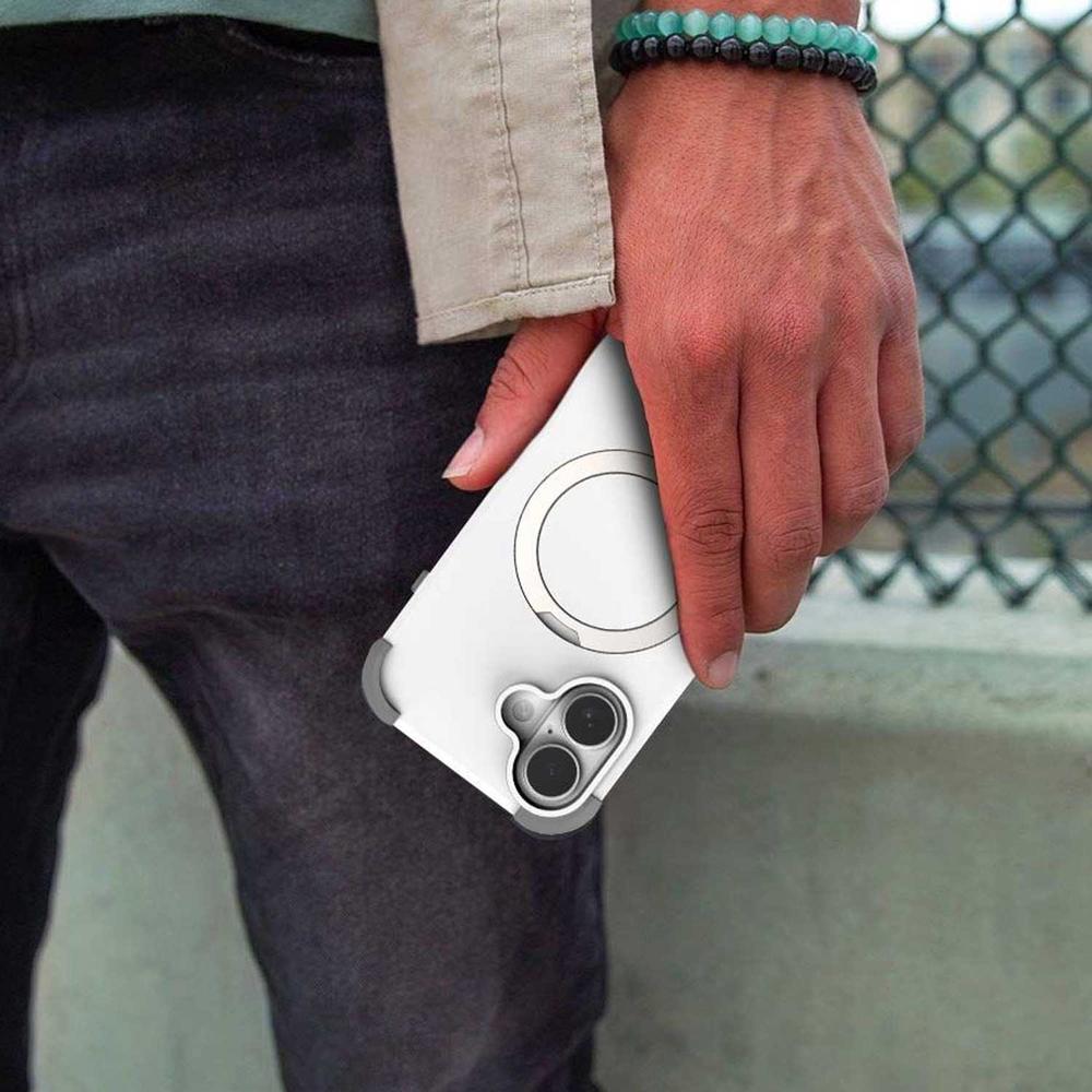 Foto 7 pulgar | . Funda Puregear Dualtek Kik Para Iphone 16 Blanca Compatible Con Magsafe