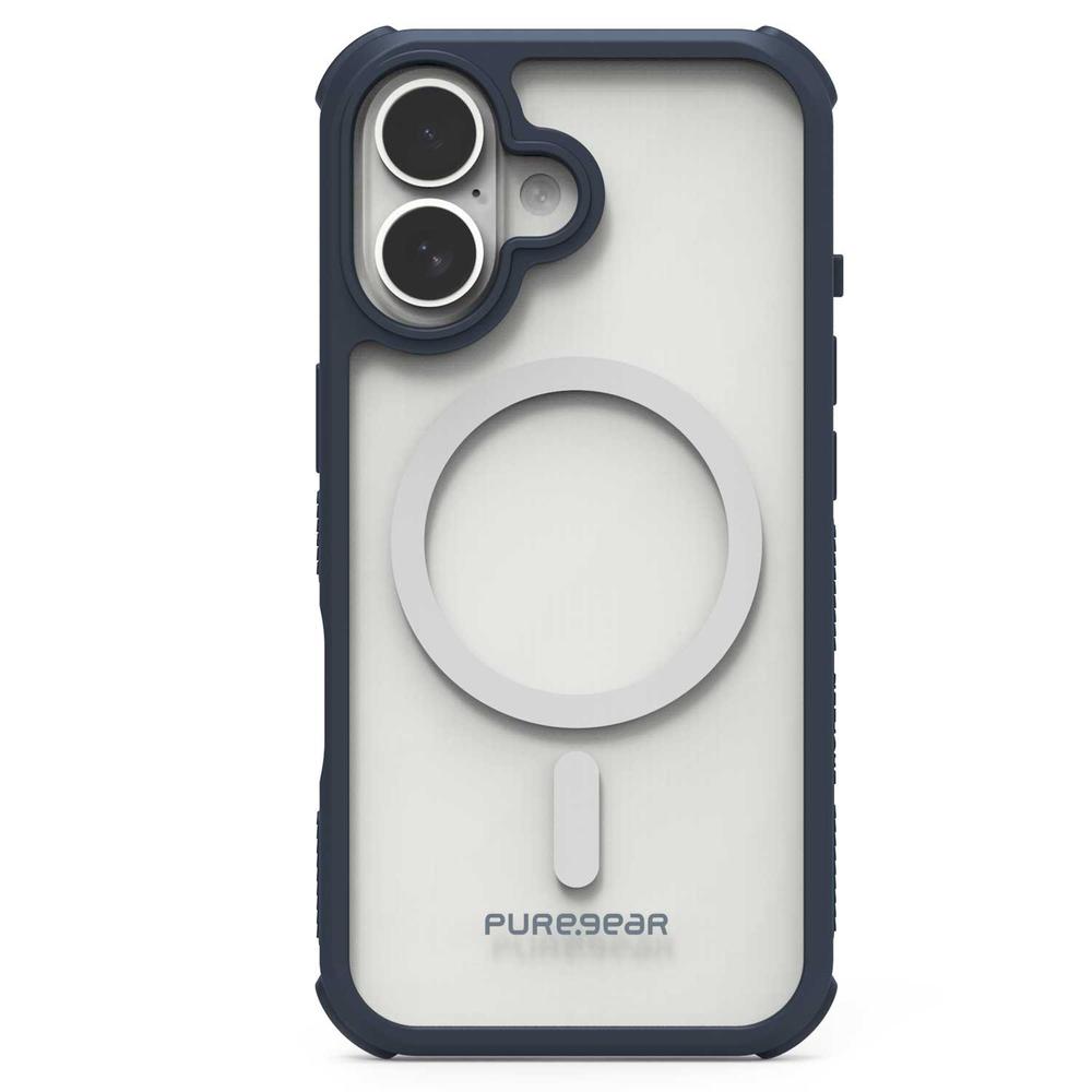 Foto 2 pulgar | . Funda Puregear Dualtek Clear Para Iphone 16 Trans Azul