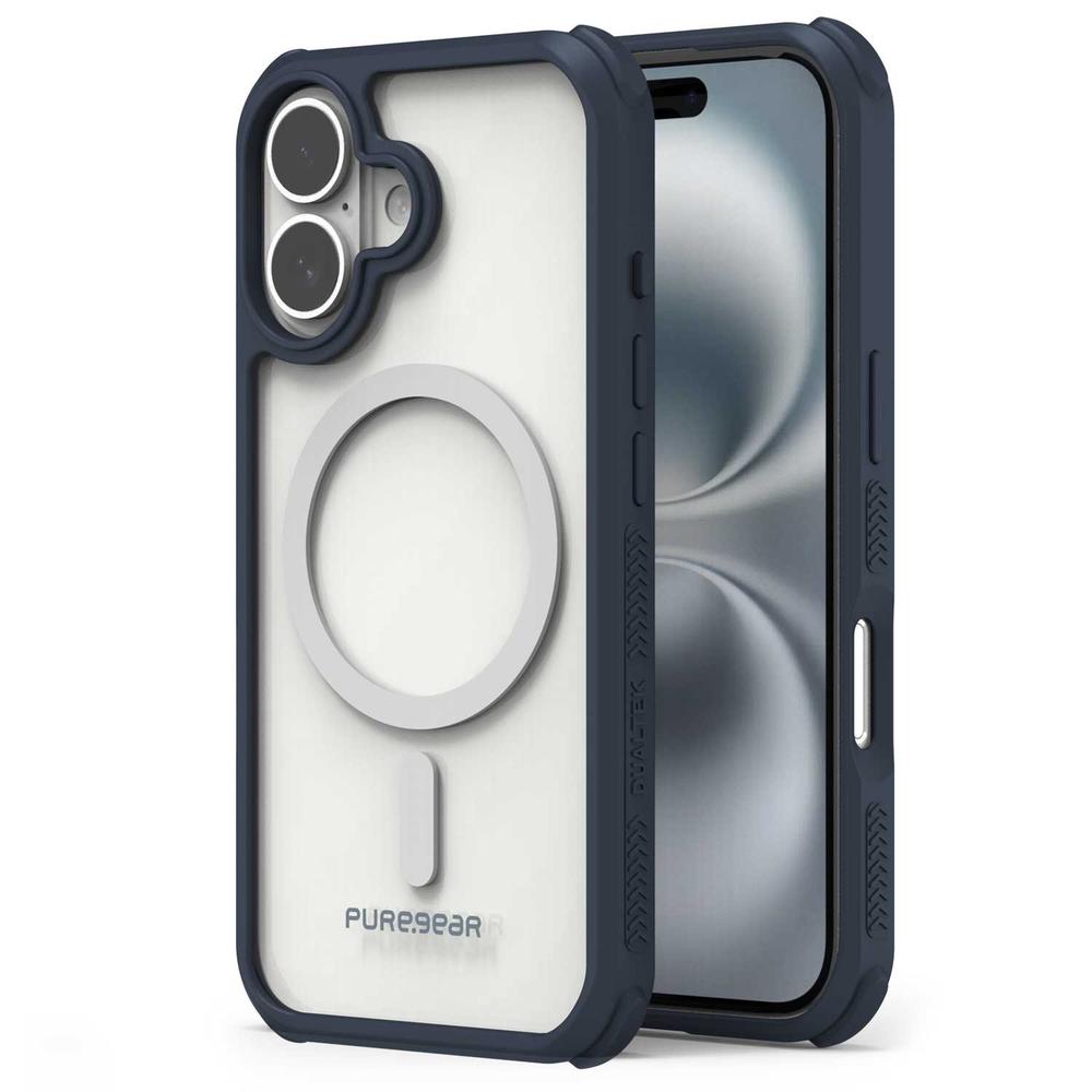 Foto 3 | . Funda Puregear Dualtek Clear Para Iphone 16 Trans Azul
