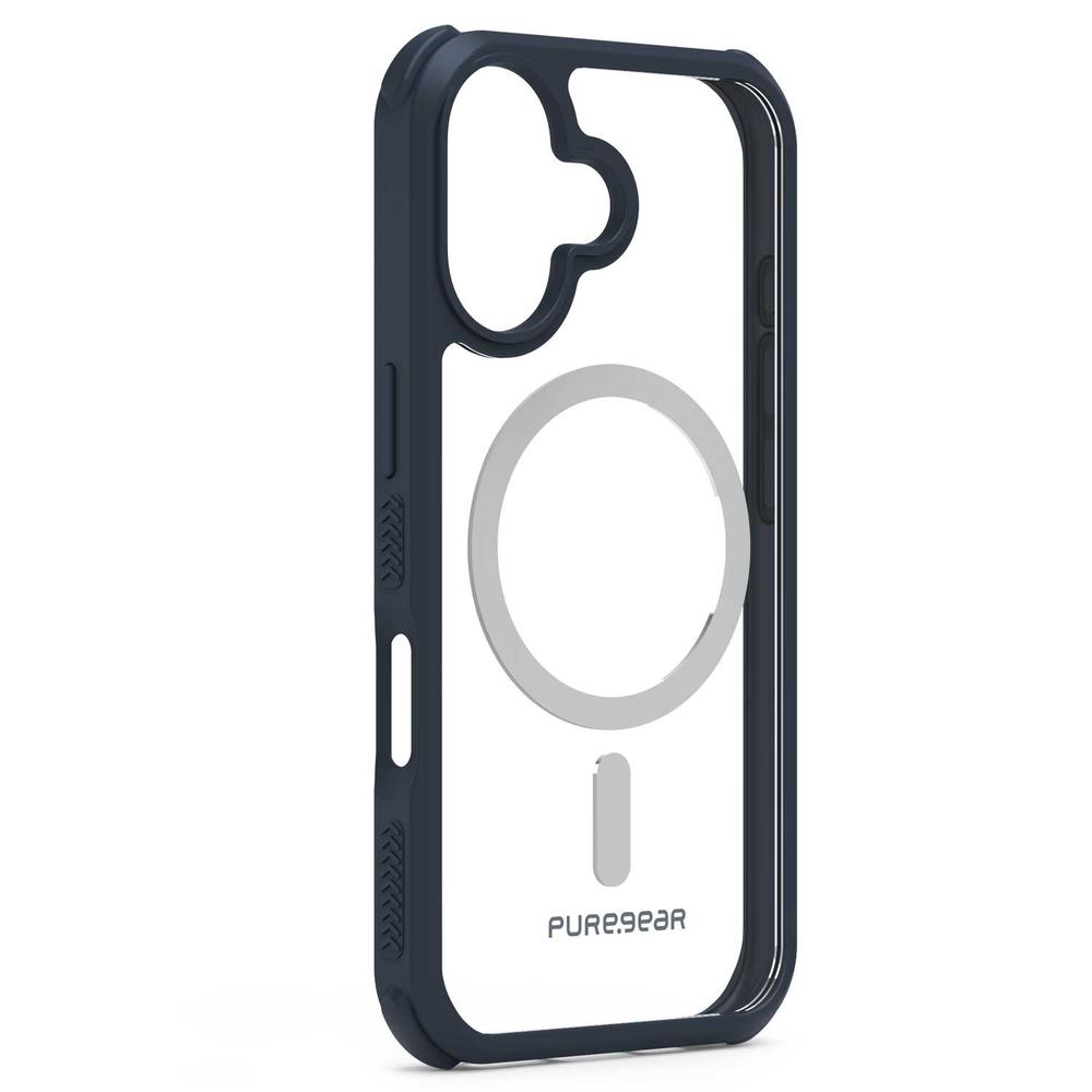 Foto 6 pulgar | . Funda Puregear Dualtek Clear Para Iphone 16 Trans Azul