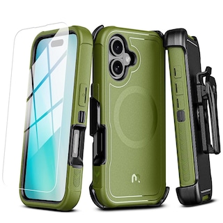 Foto 1 | . Funda Mybat Maverick Magsafe Clip Para Iphone 16 - Verde Con Mica