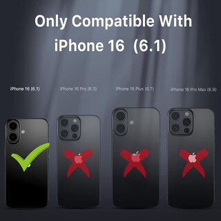 Foto 3 | . Funda Mybat Maverick Magsafe Clip Para Iphone 16 - Verde Con Mica