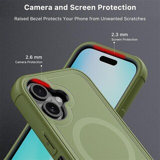 Foto 6 | . Funda Mybat Maverick Magsafe Clip Para Iphone 16 - Verde Con Mica