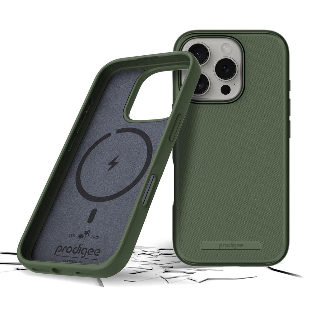 Foto 3 pulgar | . Funda Prodigee Solid Mag Para Iphone 16 Pro Max - Verde Hunter
