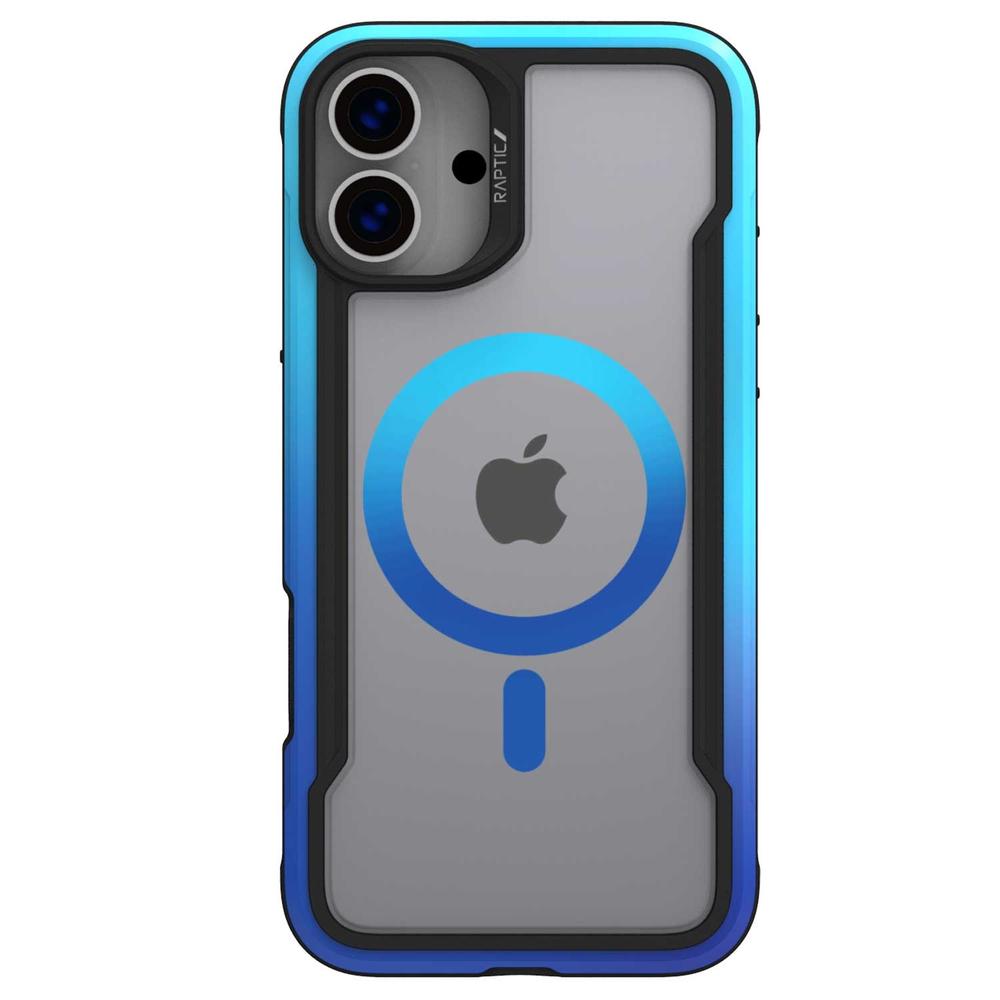 . Funda Raptic Shield Para Iphone 16 Azul Compatible Con Magsafe