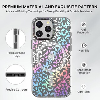Foto 7 | . Funda Mybat Mood Con Magsafe Para Iphone 16 Pro Max - Leopardo