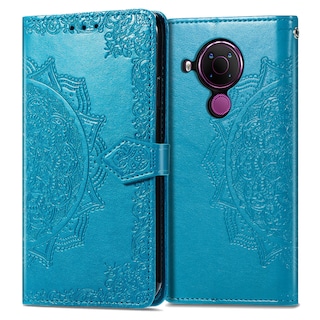 Foto 2 | Funda De Piel Tipo Cartera Para Nokia 5.4, Color Azul - Venta Internacional.