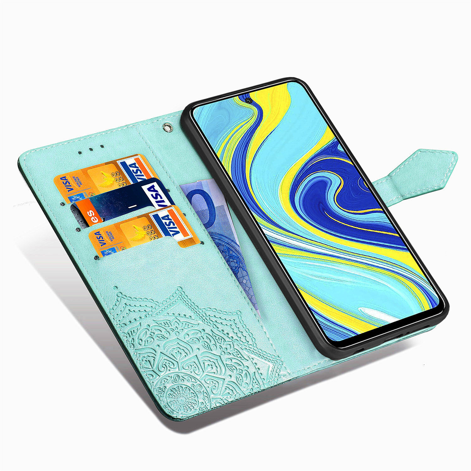 Foto 5 pulgar | Funda Para Teléfono Gangxun Leather Wallet Xiaomi Redmi Note 9s/9 Pro - Venta Internacional.