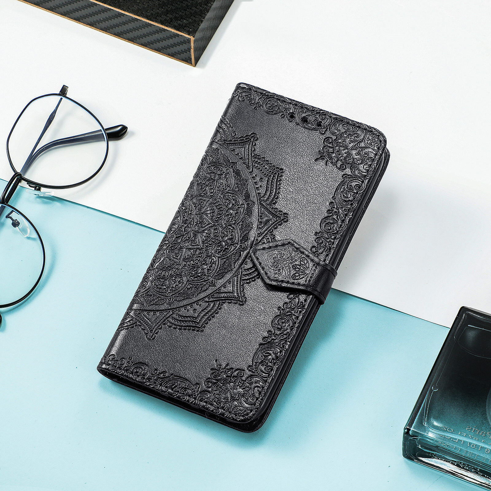 Foto 6 pulgar | Funda De Piel Tipo Cartera Para Xiaomi Mi 10t/10t Pro - Negra - Venta Internacional.