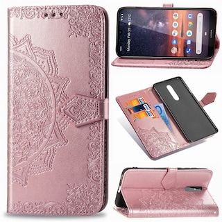 Foto 1 | Funda De Piel Tipo Cartera Para Nokia 3.2 - Oro Rosa - Venta Internacional.