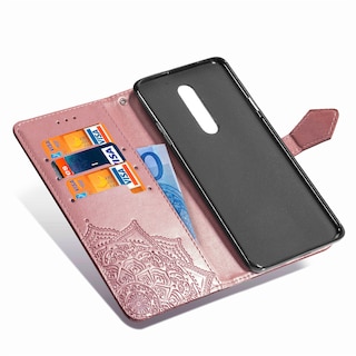 Foto 4 | Funda De Piel Tipo Cartera Para Nokia 3.2 - Oro Rosa - Venta Internacional.