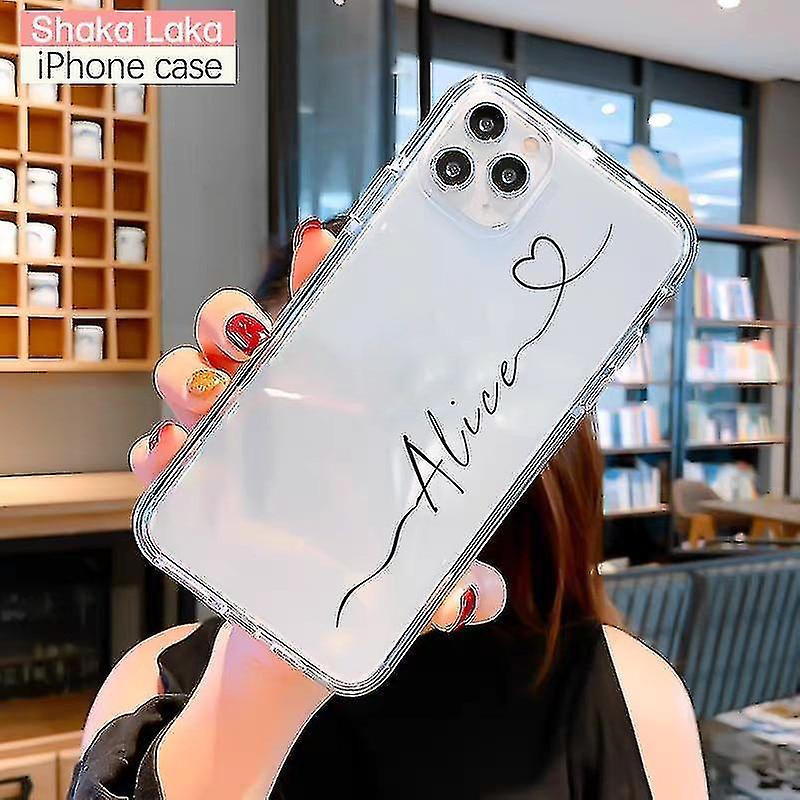 Foto 3 pulgar | Funda De Silicona Con Nombre Personalizado Diy Letters Para Iphone 11/8/se - Venta Internacional.