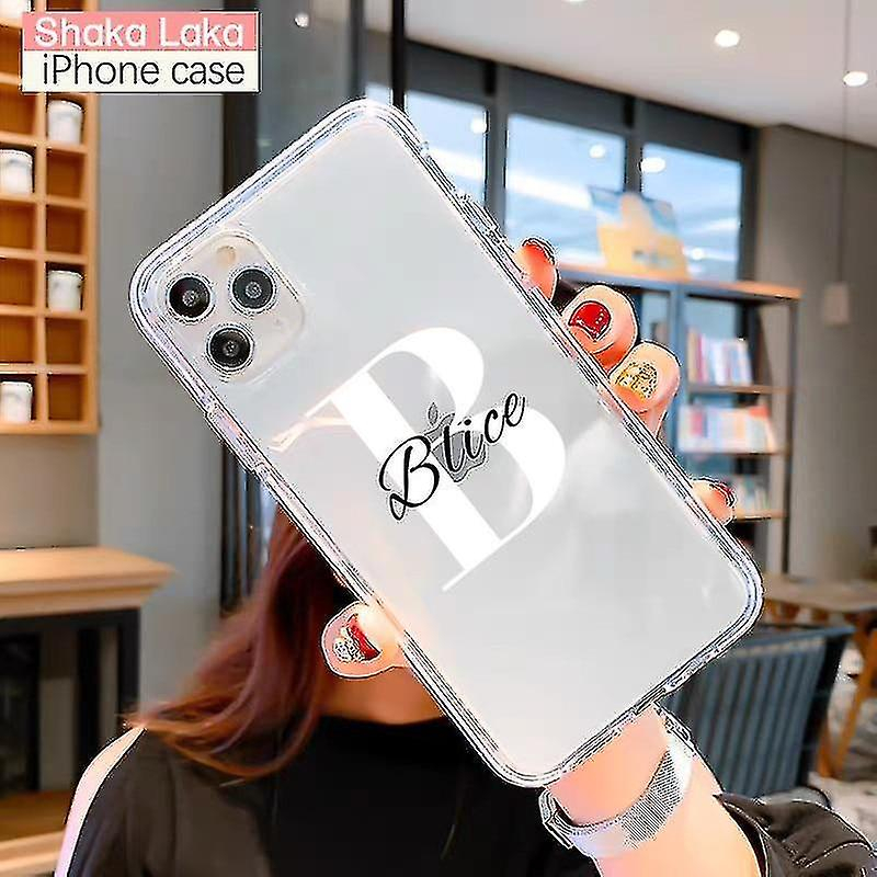 Foto 6 pulgar | Funda De Silicona Con Nombre Personalizado Diy Letters Para Iphone 11/8/se - Venta Internacional.