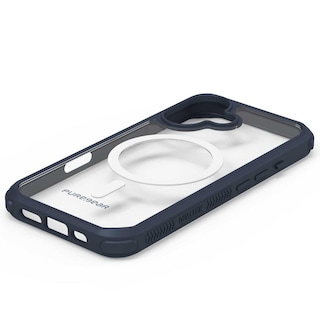 Foto 4 | . Funda Puregear Dualtek Clear Para Iphone 16 Plus Transp Azul
