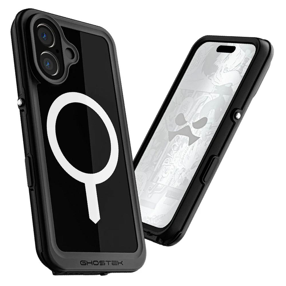 Foto 2 pulgar | . Funda Ghostek Nautical Para Iphone 16 Plus Negra Mag Contra Agua