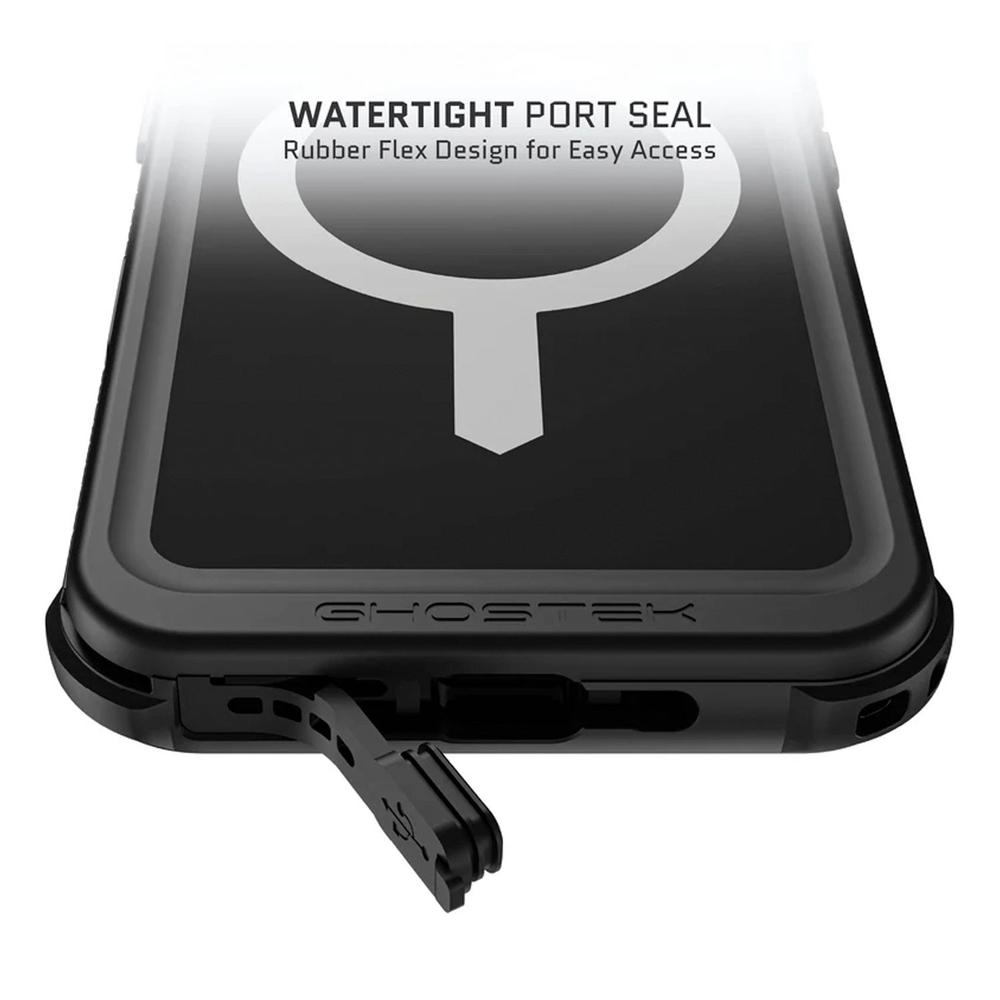 Foto 6 pulgar | . Funda Ghostek Nautical Para Iphone 16 Plus Negra Mag Contra Agua