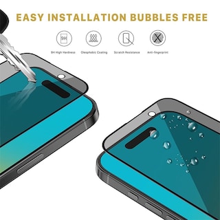 Foto 6 | Mica Vidrio Privacidad Mybat Para Iphone 16 Pro Max Protectora De Pantalla